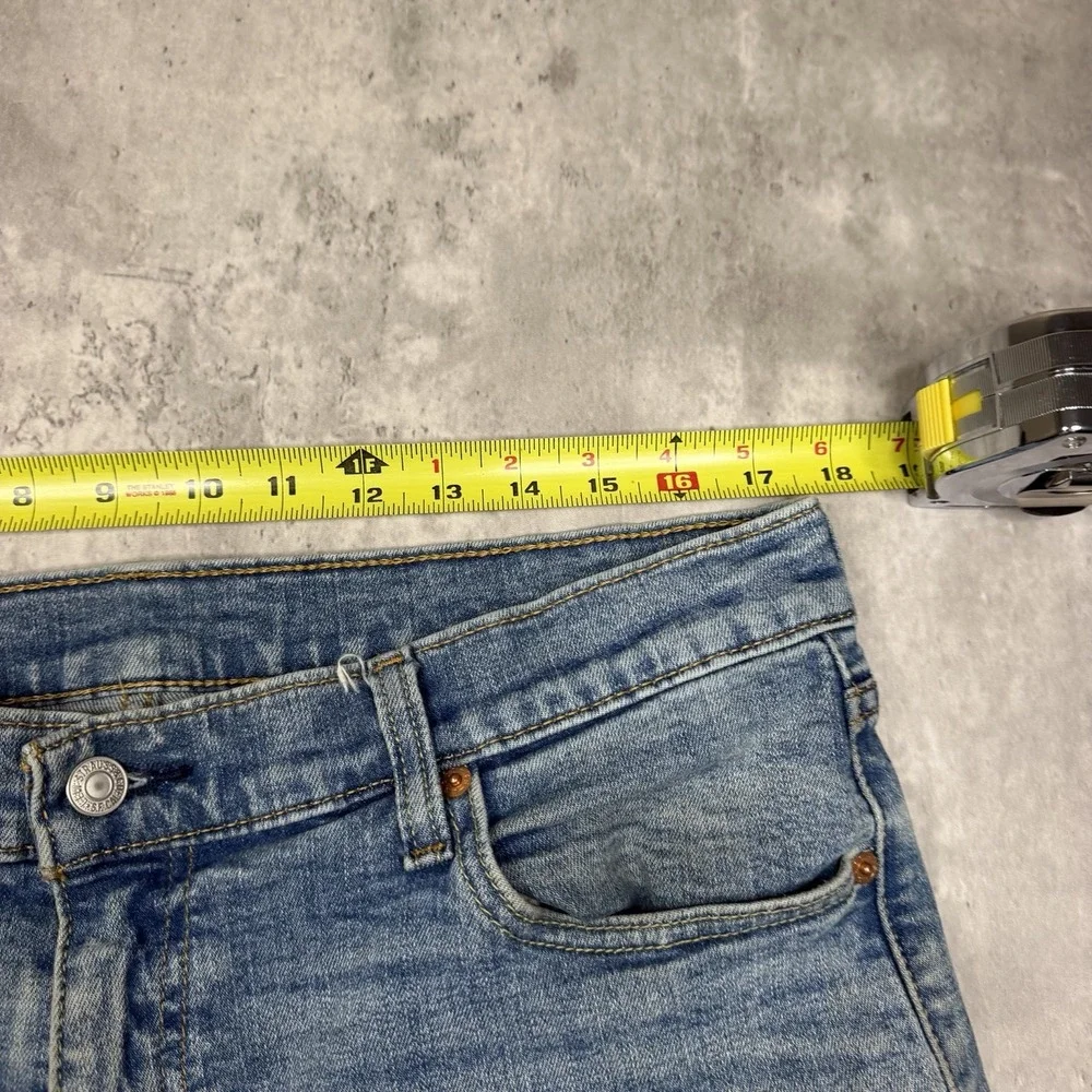 Levis 511 Mens Slim Straight Leg Jeans Blue Dark Wash 36x30 Stretch Work USA